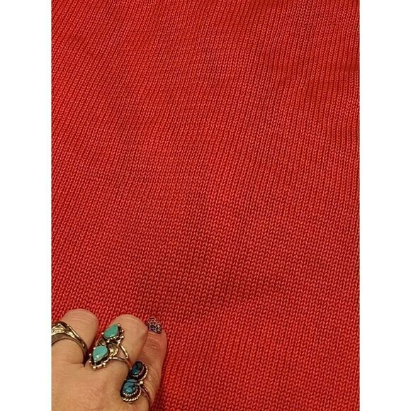 Liz Claiborne NYC Y2K Colorful Boho Fair Isle Mock Neck Full Zip Sweater Vest L - Picture 9 of 10